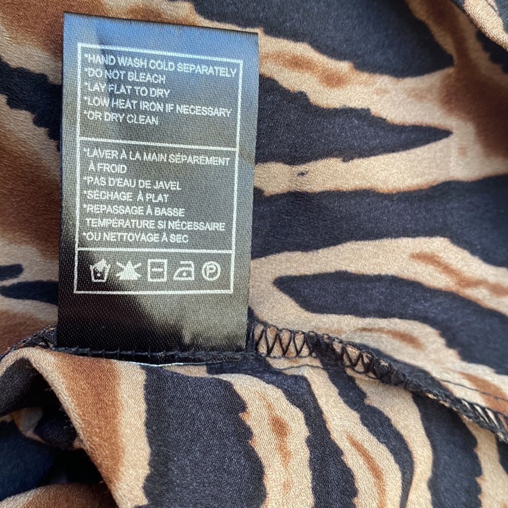 BB Dakota by Steve Madden Zebra Print Maxi Dress - Black and Brown - Picture 13 of 16